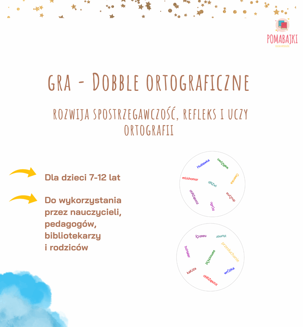 dobble ortograficzne pomabajki